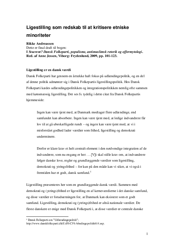 Dansk folkeparti essay image