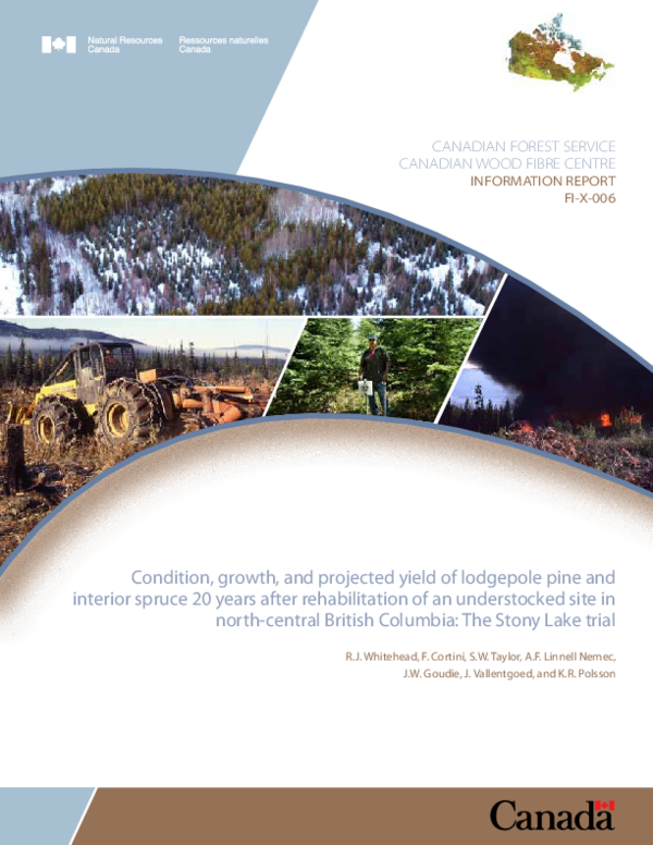 (PDF) Condition, growth, and projected yield of lodgepole pine and ...