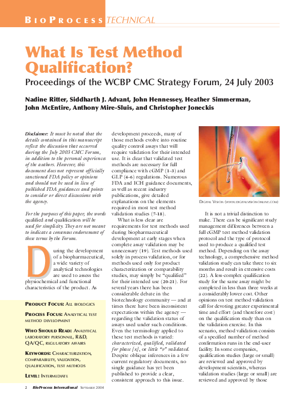 (PDF) What Is Test Method Qualification nadine ritter Academia.edu