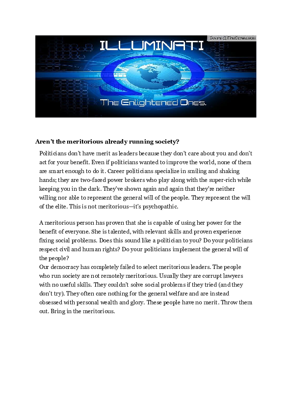 Illuminati research paper picture