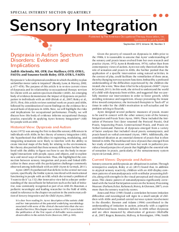 Dyspraxia effect on learning picture