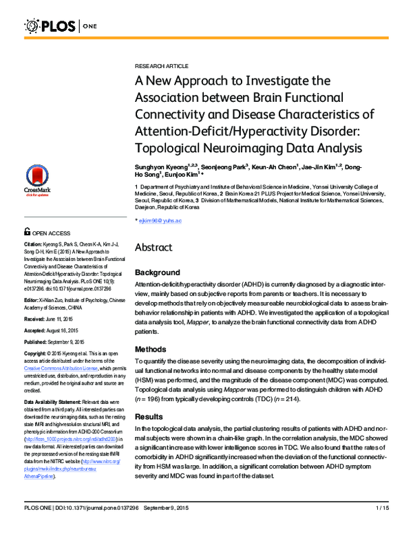 (PDF) A New Approach to Investigate the Association between Brain ...