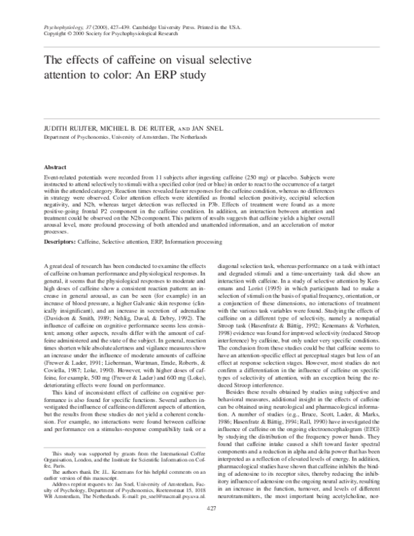 (PDF) The effects of caffeine on visual selective attention to color ...