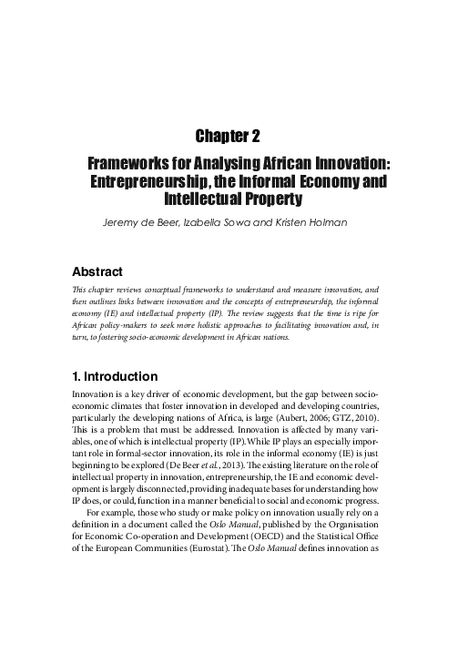 The informal sector image