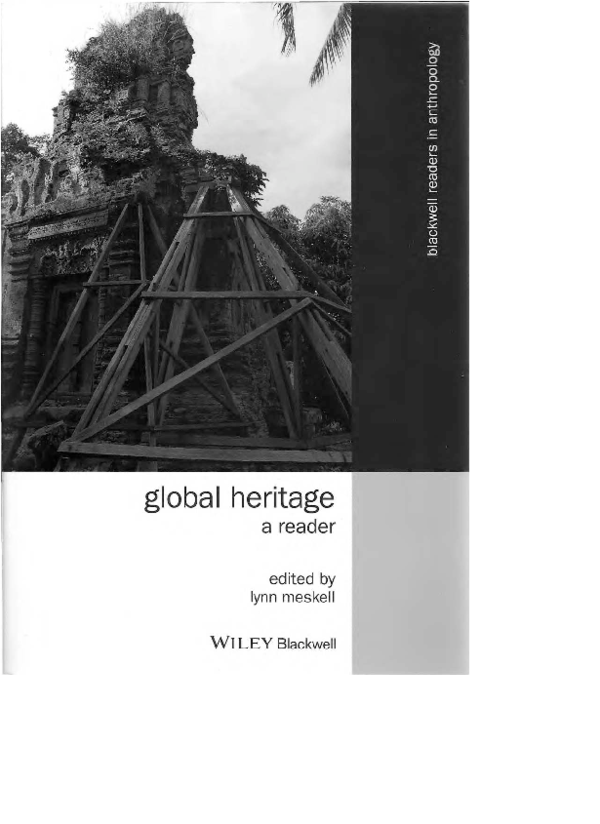 Pdf Heritage And Tourism