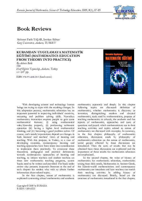 (PDF) MATHEMATICS EDUCATION THEORY TO PRACTICE