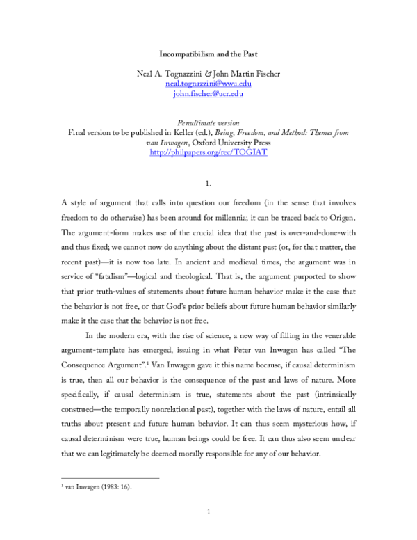 Best argument for compatibilism image