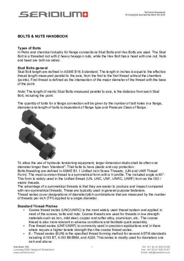 BOLTS & NUTS HANDBOOK Vithal More Academia.edu