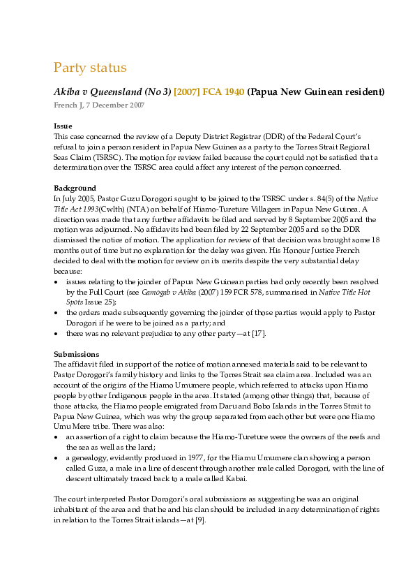 (PDF) Party status