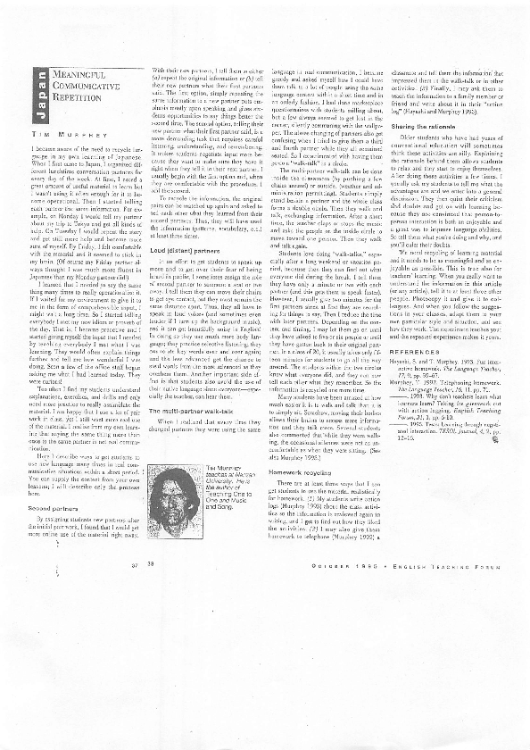 (PDF) Meaningful Communicative Repetition