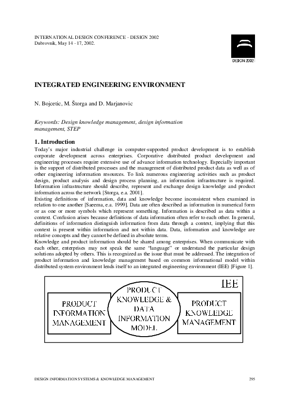 (PDF) Integrated Engineering Environment