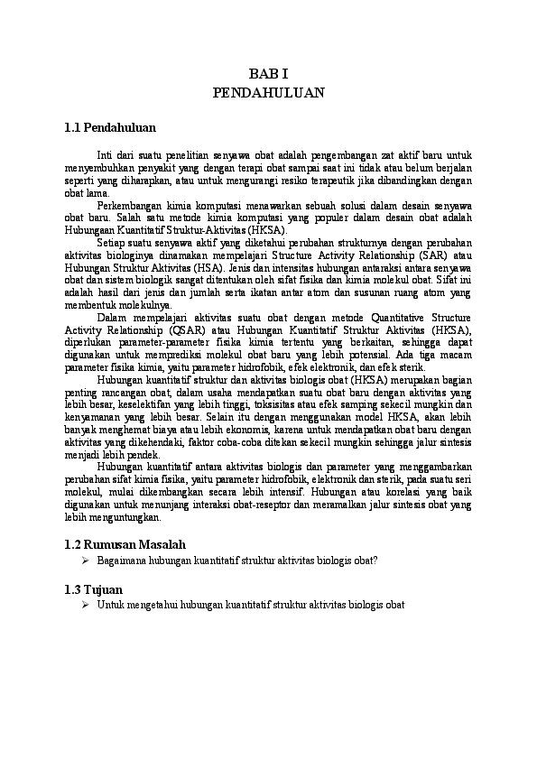 Doc Bab I Pendahuluan 1 1 Pendahuluan