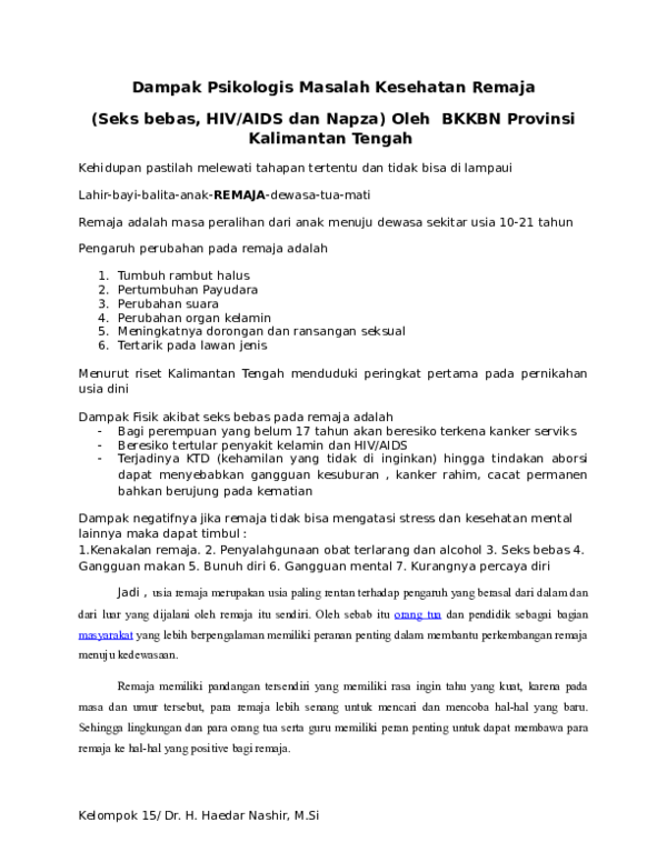 Essay seks bebas picture