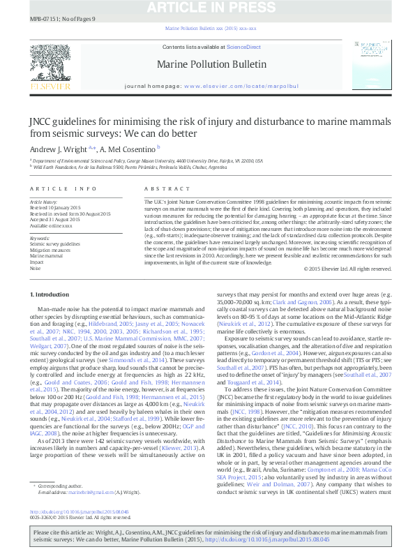 (PDF) JNCC guidelines for minimising the risk of injury and disturbance ...