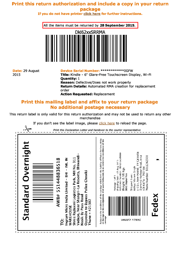 (PDF) Amazon in Returns Centre