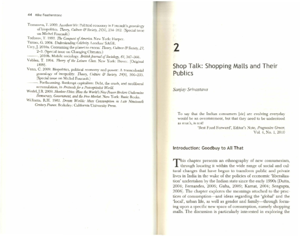 (PDF) 'Shop Talk: Shopping Malls and their Publics', in Nita Mathur (ed ...