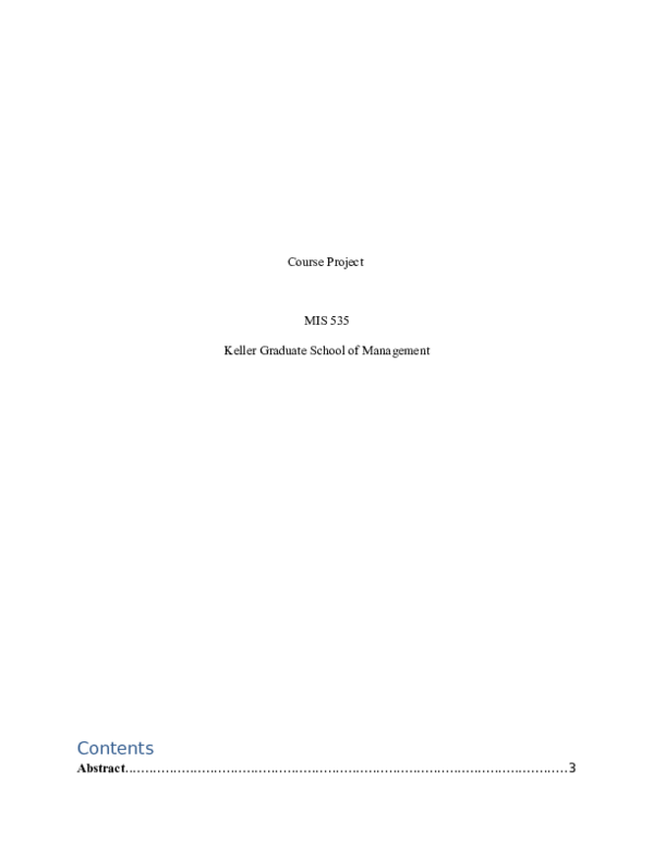 (DOC) MIS Project