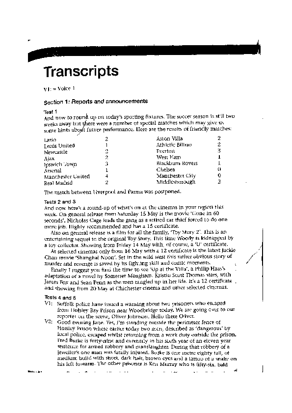 (PDF) Test your listening tapescripts