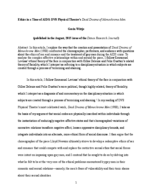 Essays on dv8 04 picture