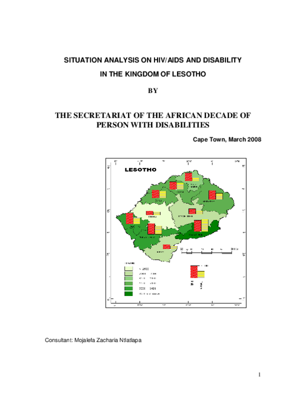 (PDF) Situation Analysis of HIV/AIDS and Disability in Lesotho