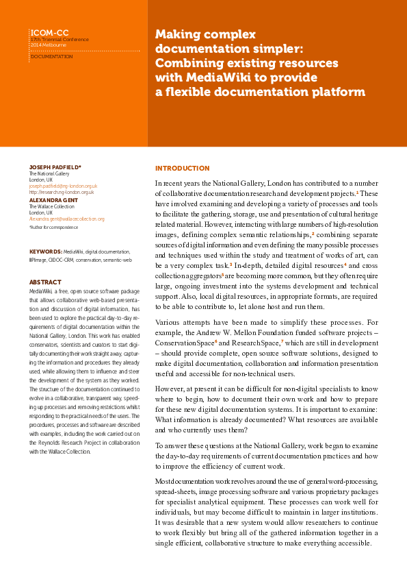 (PDF) Making complex documentation simpler: Combining existing ...