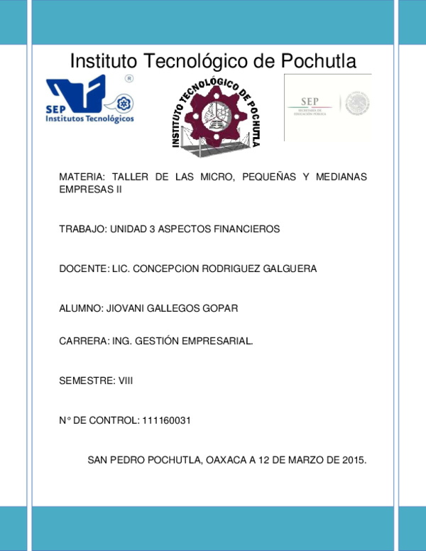 (PDF) Instituto Tecnológico de Pochutla