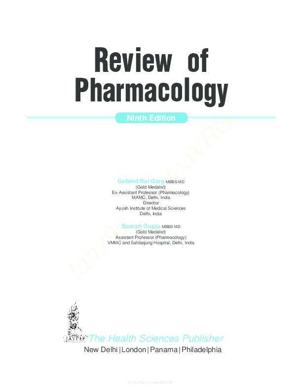 Ocular Pharmacology Pdf