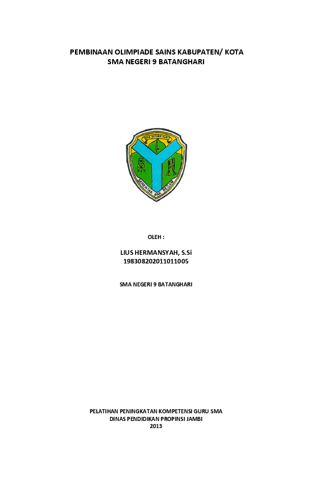 Pdf Program Pembinaan Olimpiade Astronomi Lius Hermansyah Academia Edu