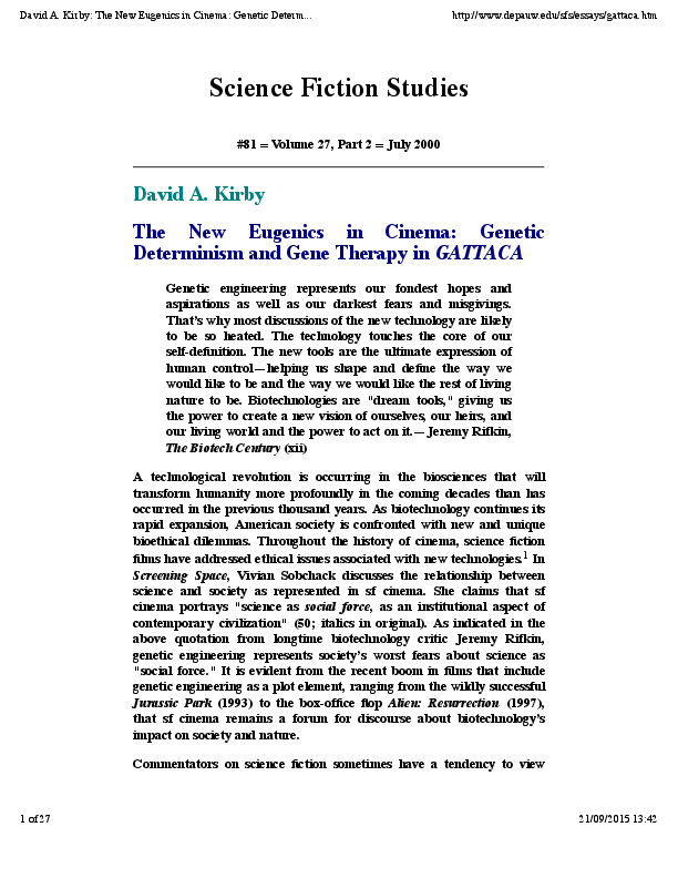 Biological determinism essay image