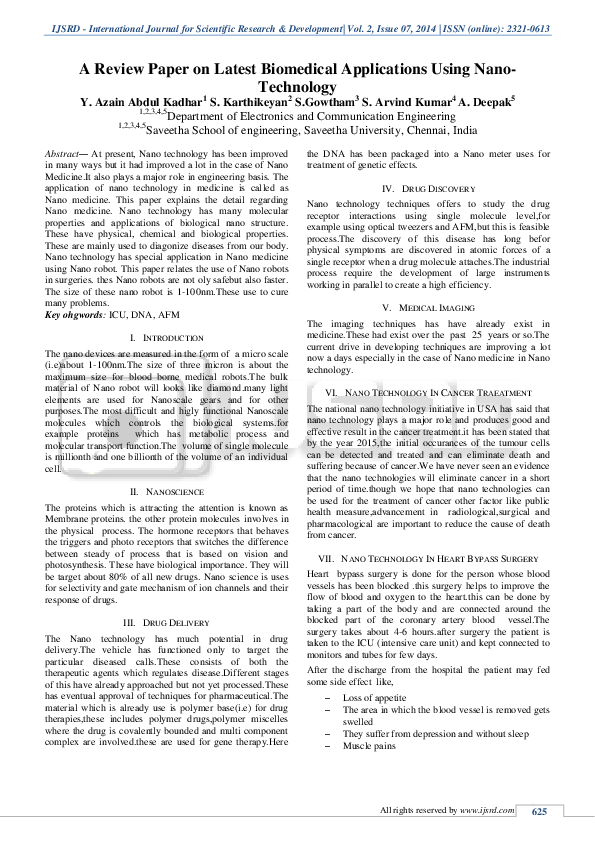 What is nano used for image