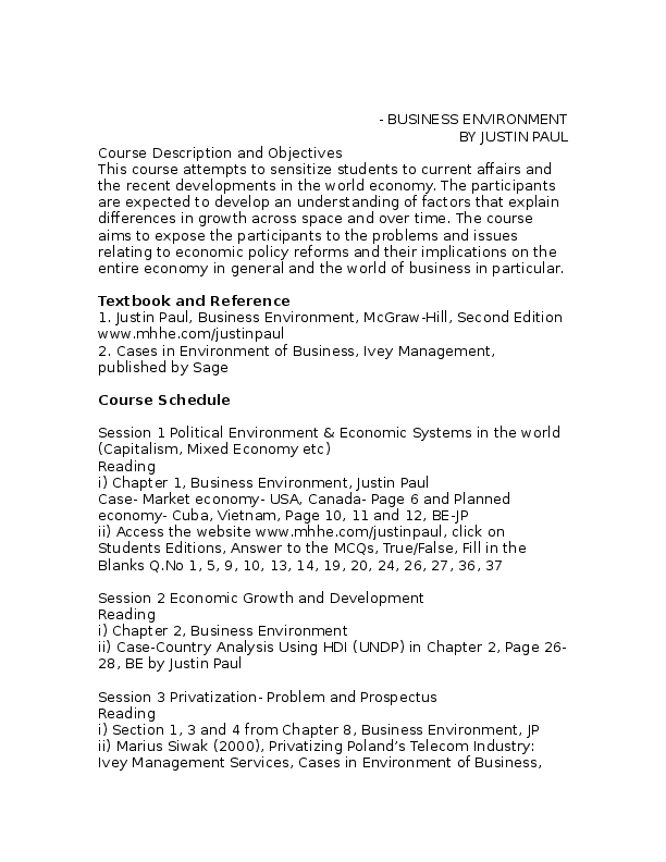 Business environment coursework 04 image