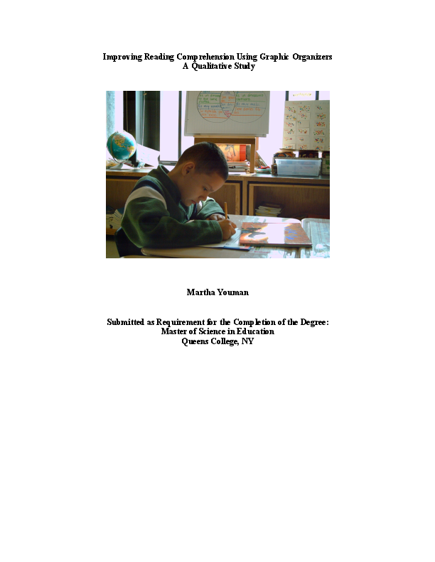 pdf improving reading comprehension using graphic organizers a