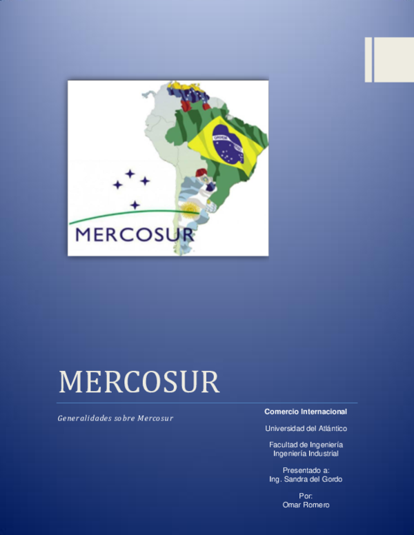 Mercosur disadvantages image