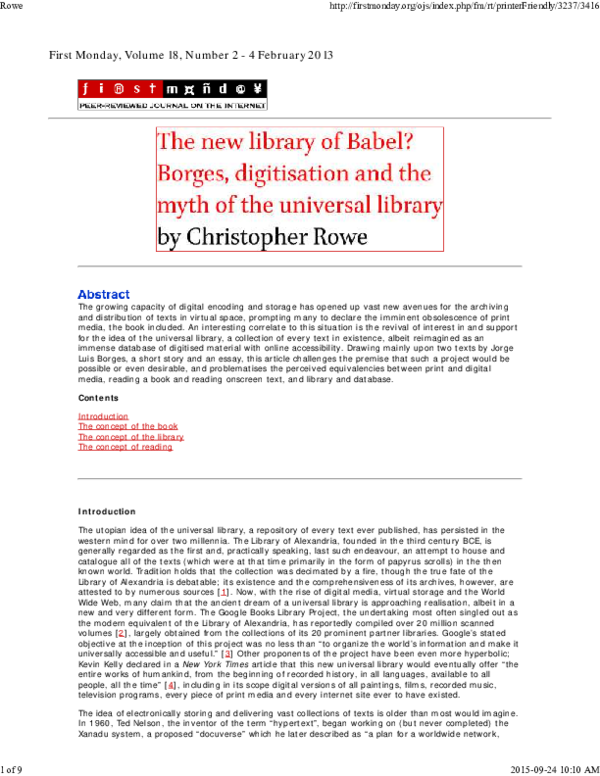 Library Of Babel Borges