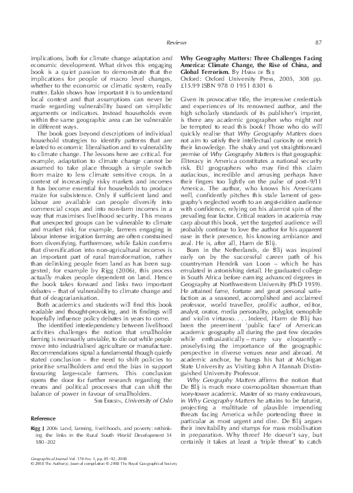 Define geography and explain its importance image