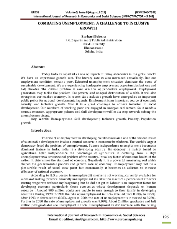 Unemployment due to pandemic essay image