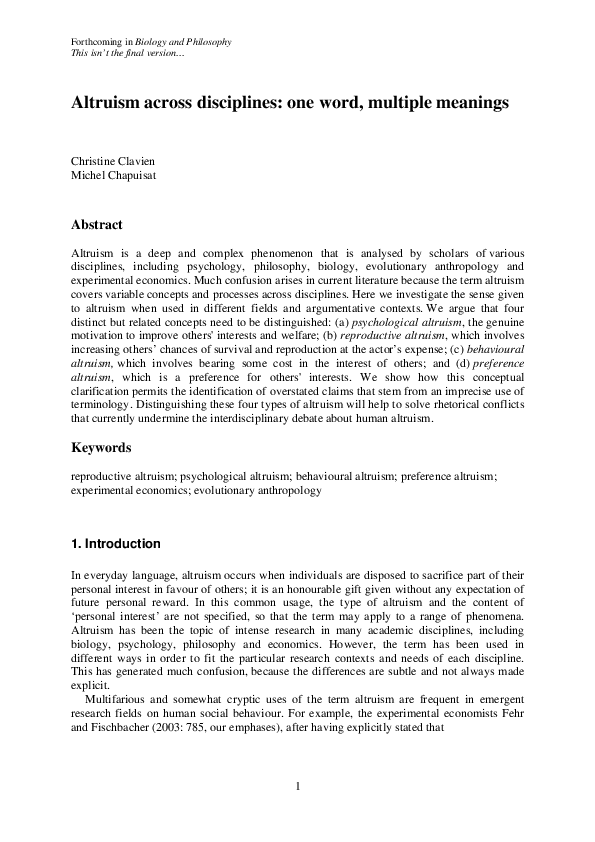 altruism-across-disciplines-one-word-multiple-meanings