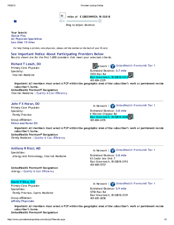 (PDF) Provider Lookup Online Family Medicine Quality & Cost Efficiency