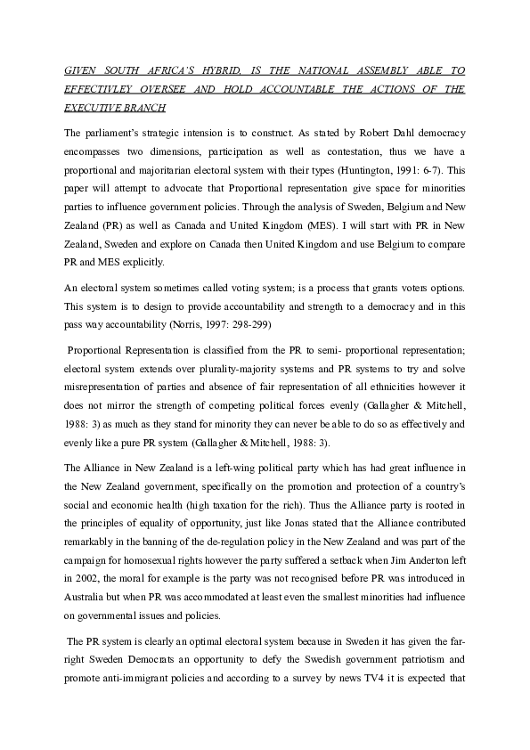 Plurality vs proportional system image