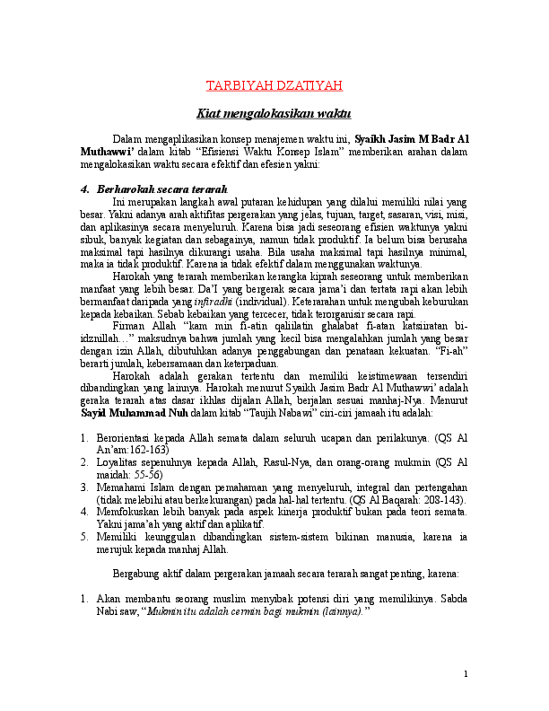 buku tarbiyah dzatiyah pdf