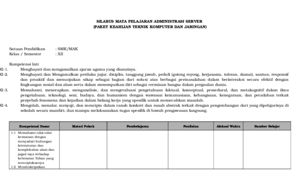 Administrasi Sistem Jaringan Kelas Xii Pdf 2021