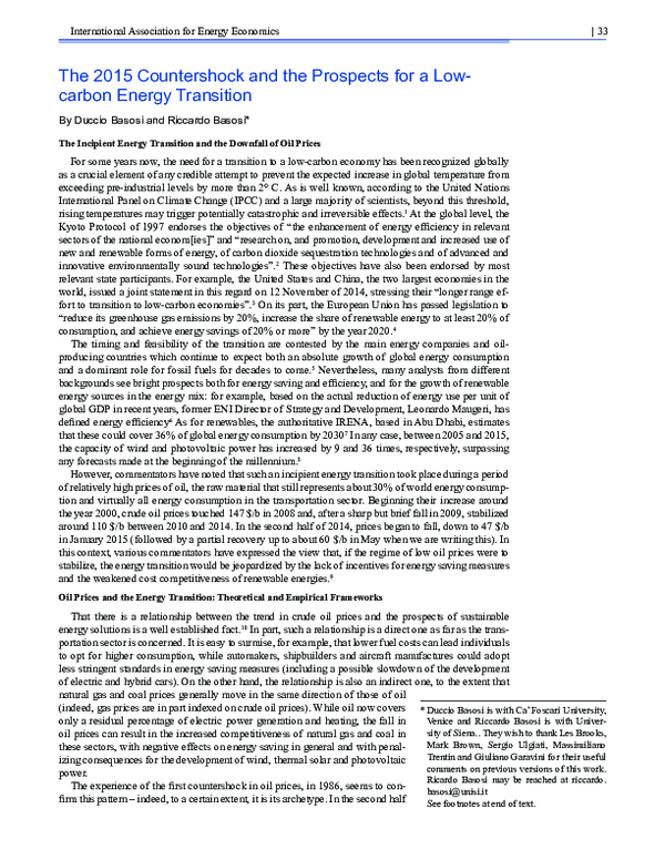 (PDF) The 2015 Countershock and the Prospects for a Low-carbon Energy ...