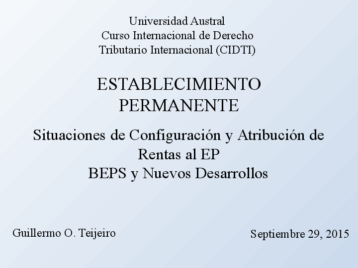 (PPT) ESTABLECIMIENTO PERMANENTE Situaciones de Configuración y