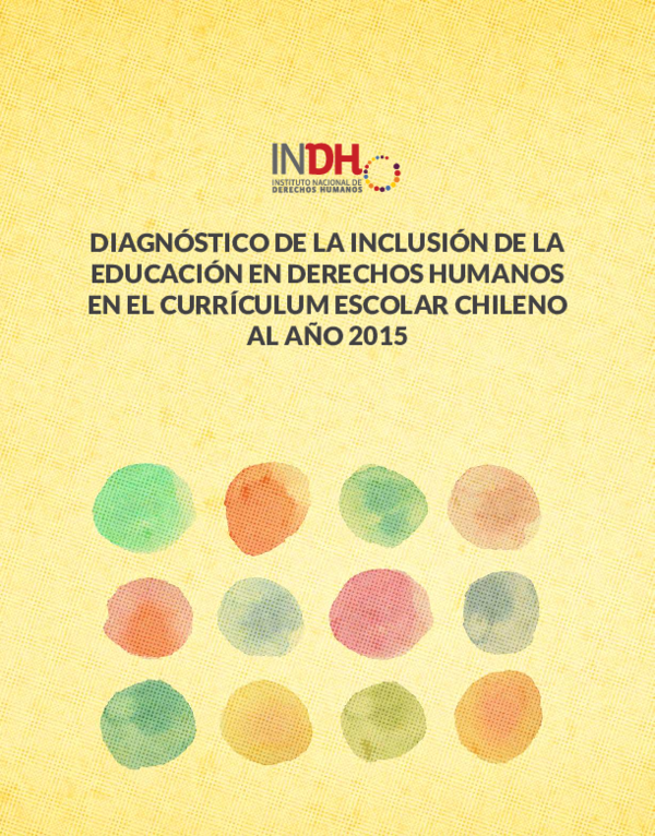 (PDF) Diagnostico de la inclusión de la educación en derechos humanos ...
