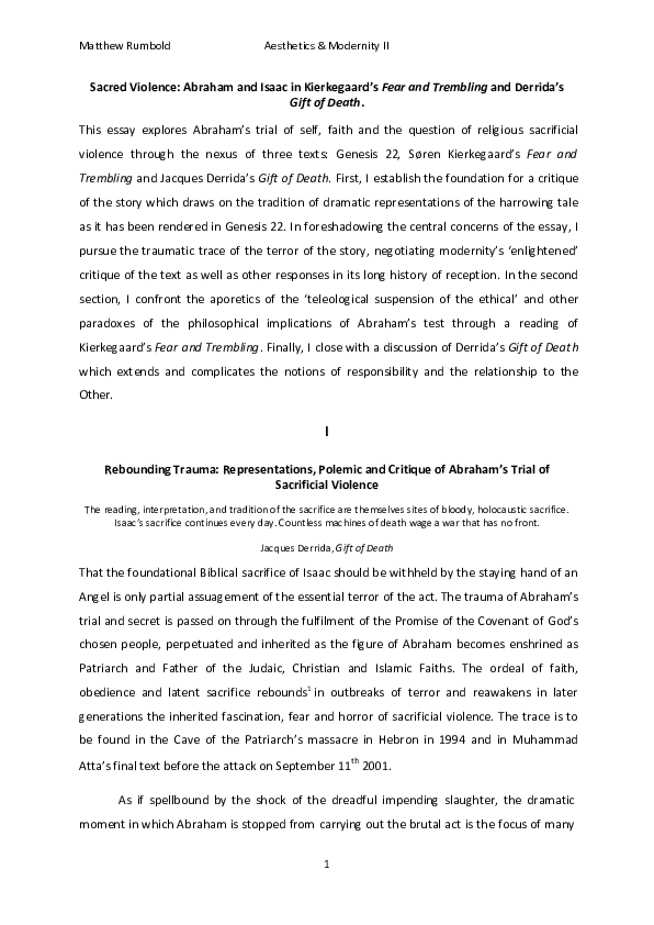 Abraham trial essay 07 picture