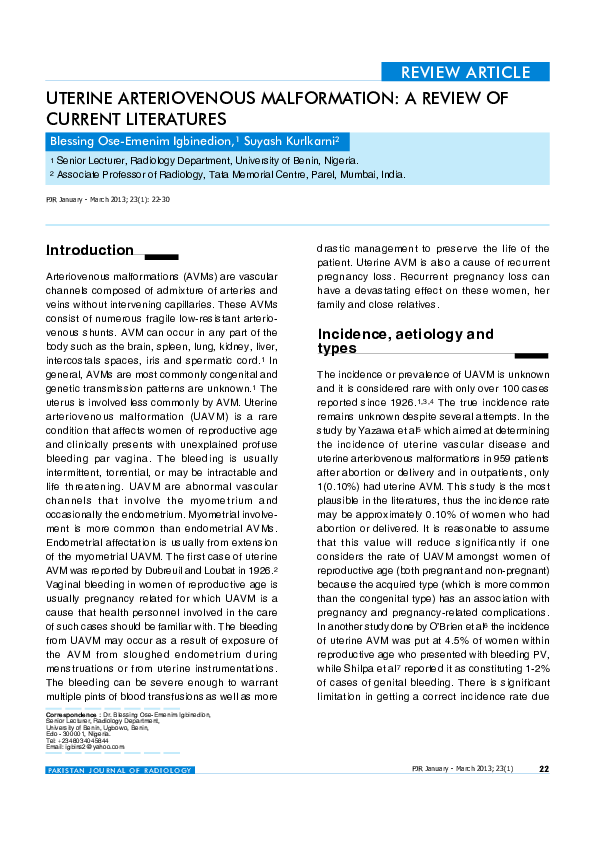 (PDF) UAVM