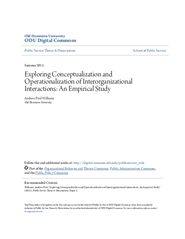 (PDF) Exploring Conceptualization and Operationalization of ...