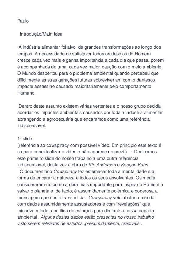 Cowspiracy essay image