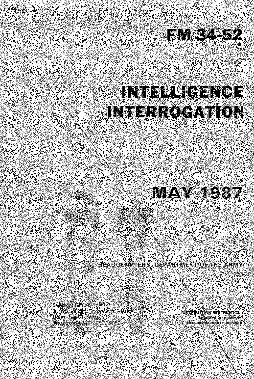 (PDF) FM 3452 Intelligence Interrogation Overview
