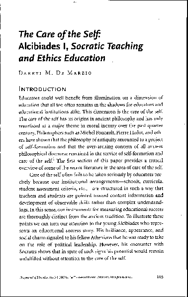 Alcibiades short essay image